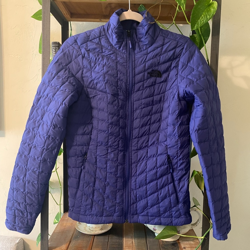 Purple North-face Thermoball Jacket Size: Small